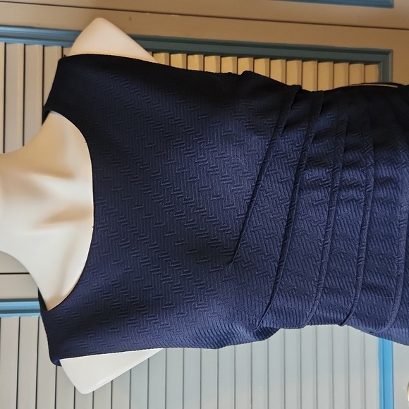 Carmen Marc Valvo Navy Dress - Picture 3 of 12